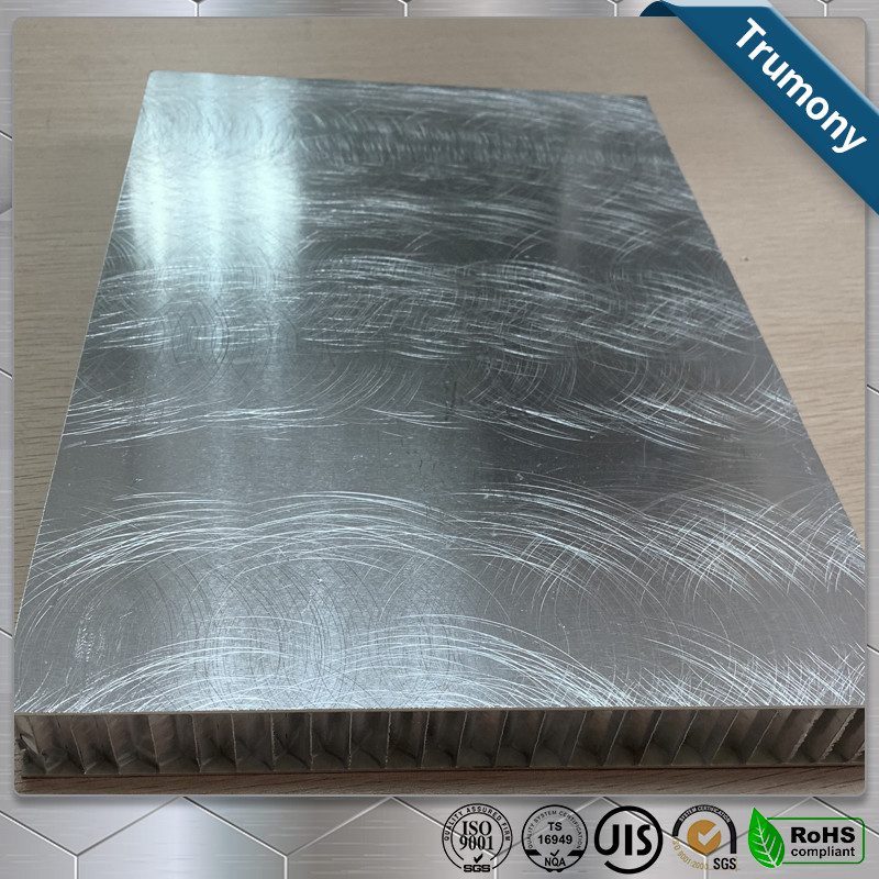 Oberfläche gebürstete Aluminiumbienenwaben-Platten für Innenaußenwand